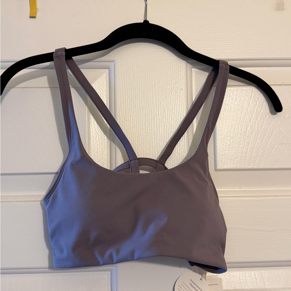 Vuori Lavender Strappy Sports Bra